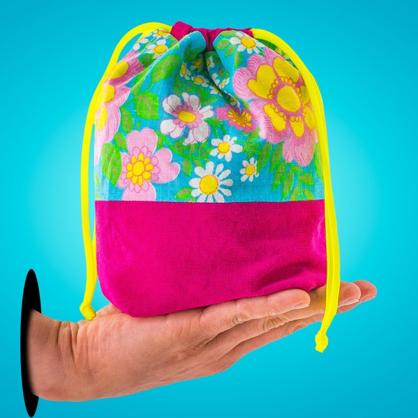 Twiggys | Upcycled Drawstring Tasche | Organisationstasche | Geschenktasche | Armbandtasche | Kleine Artikel Tasche