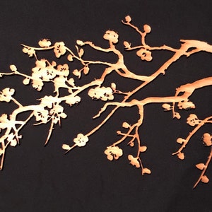 cherry branch svg file for laser cutting or Cricut