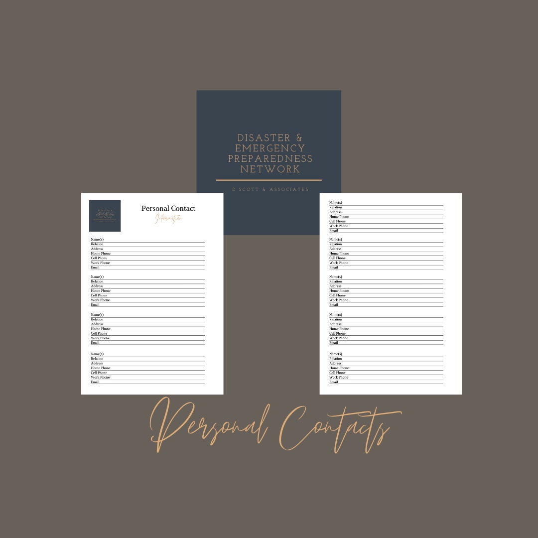 Family Disaster Emergency Preparedness Plan Bundle. PDF Digital ...