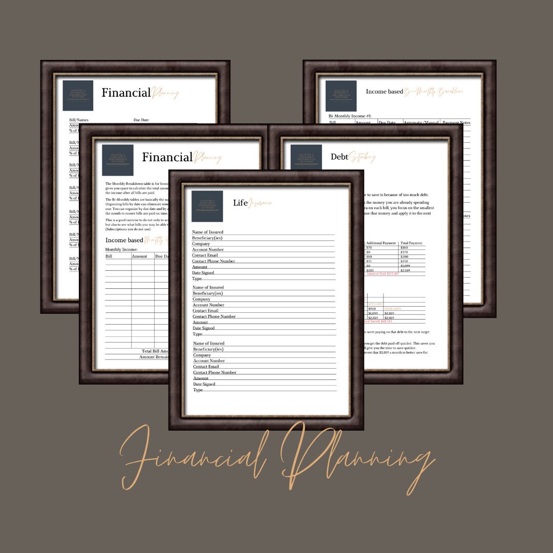 Family Disaster Emergency Preparedness Plan Bundle. PDF Digital ...