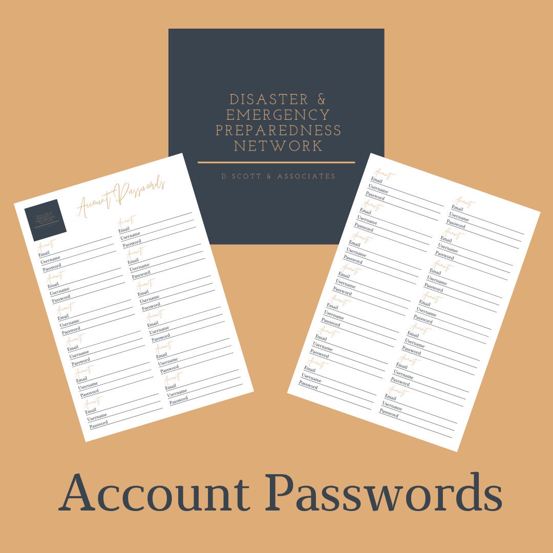 Family Disaster Emergency Preparedness Plan Bundle. PDF Digital ...