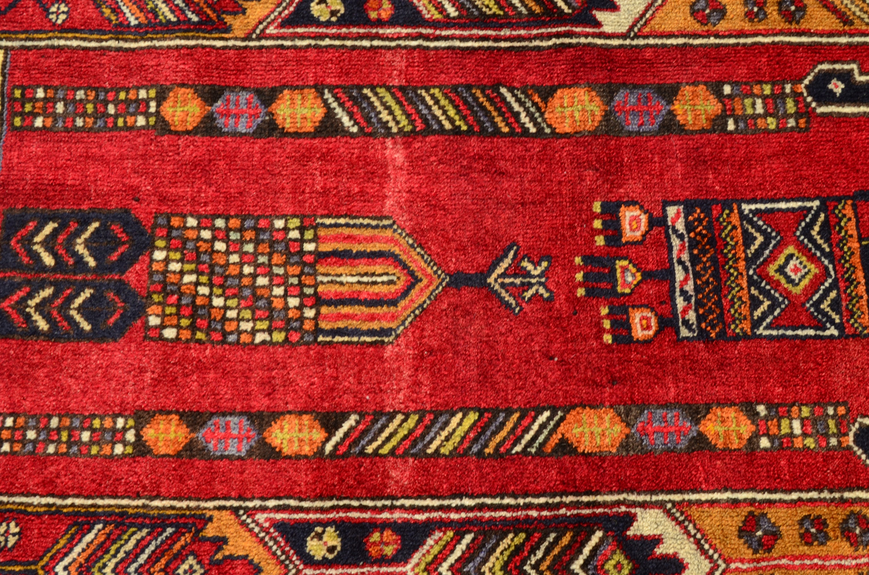 Large Wool Rug Tribal Vintage Rug Geometric Design Rug Boho Etsy UK