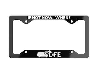 Van life Cadre de plaque d’immatriculation en métal