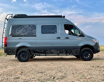 Topo Map Design 2 Van Flares (pop out) de van