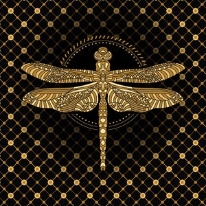 Plantilla personalizable de Rider Waite para baraja de cartas de tarot en negro y dorado