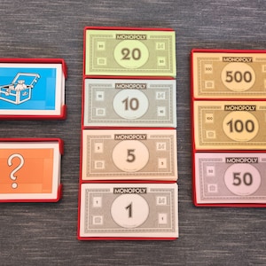 Monopoly Tray Bundle - Monopoly Money Organizer + Chance and Community Chest Trays