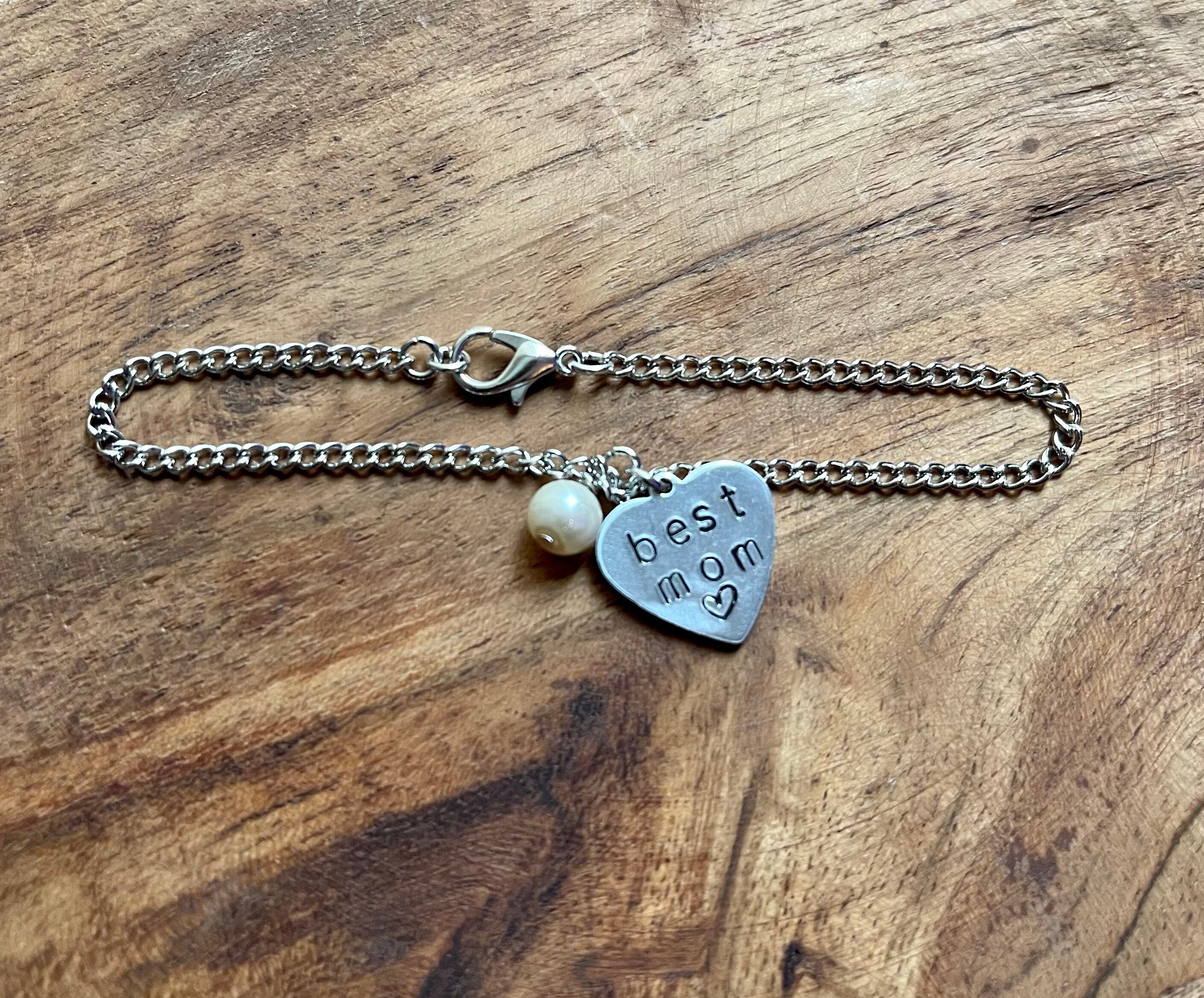 Best Mom Bracelet Etsy