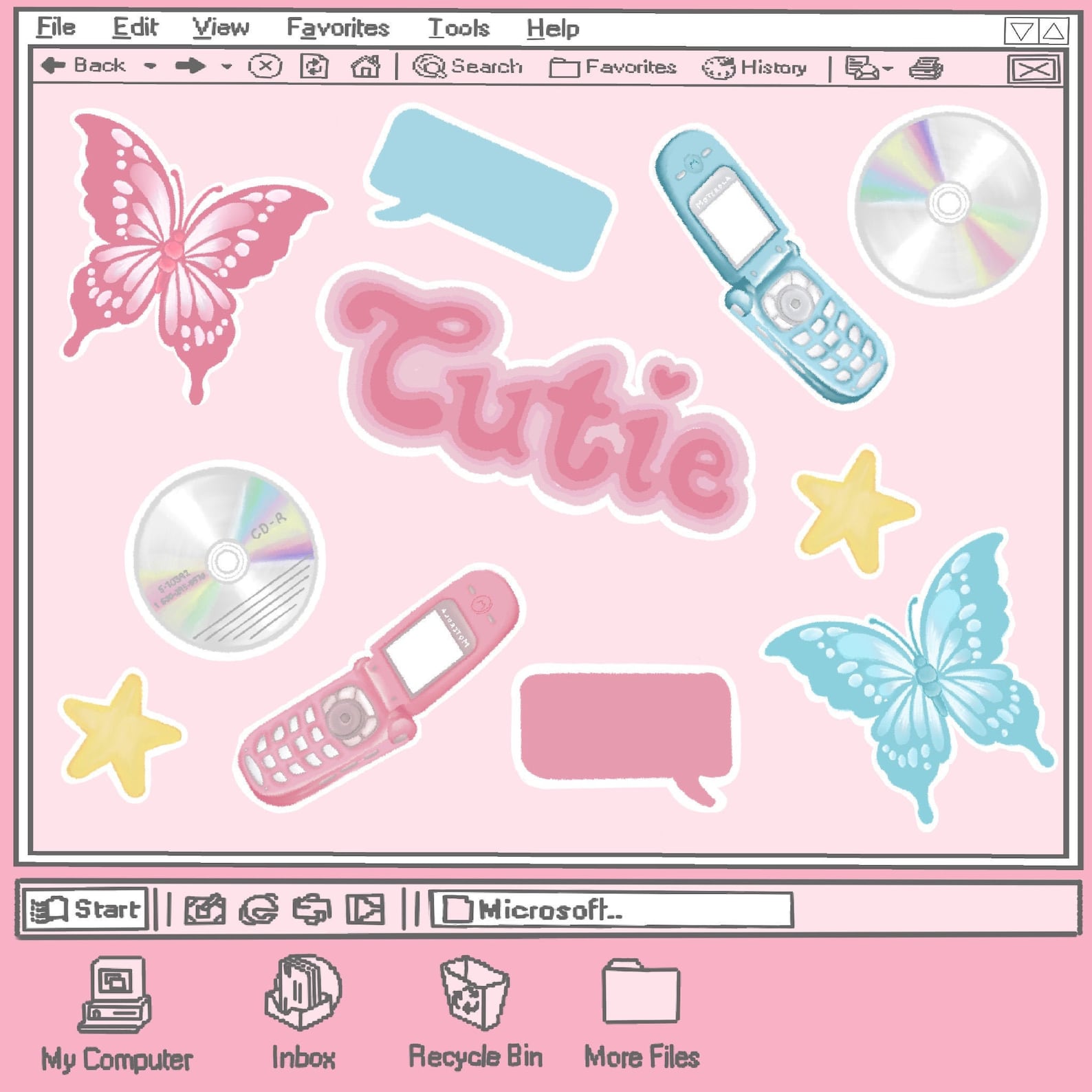 Y2K Collection Stickers Complete Set Etsy