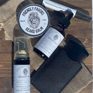 Ultimate Beard Grooming Care Kit Gift Sets for Men Beard Oil Balm Shampoo Wash and Conditioning Spray Father&#39;s Day