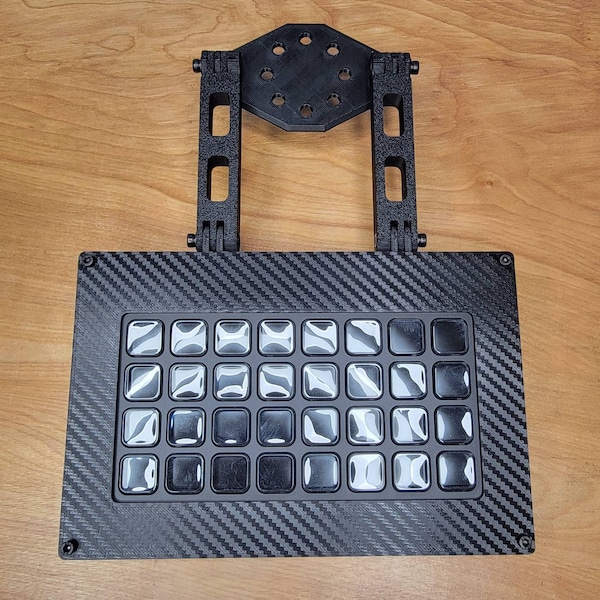 Stream Deck XL Mount for for 8020 Sim Rig / 40 Series Profile / Aluminum Extrusion - Reversible Hanging or Standing