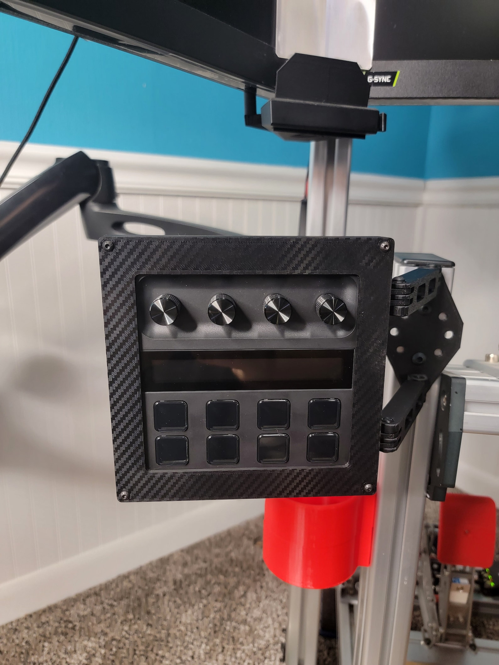 Stream Deck + (plus) Modular Side Mount for Sim Rig Aluminum Extrusion ...