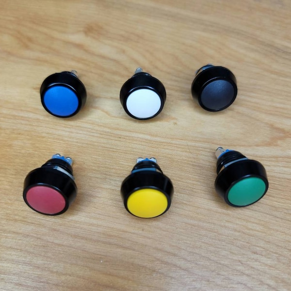 Sim Racing Momentary Push Button 12mm