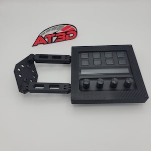 Stream Deck + (Plus) Modular Side Mount for Sim Rig Aluminum Extrusion 8020
