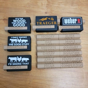 Imán para tolva de pellets de madera para todos los ahumadores y parrillas de pellets: etiqueta para pellets para Traeger, Weber, Pit Boss, Camp Chef