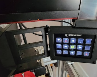 Stream Deck Side Mount for Fanatec Direct Drive Wheelbases. Fits Clubsport, DD1/DD2, CSL DD/DD Pro.