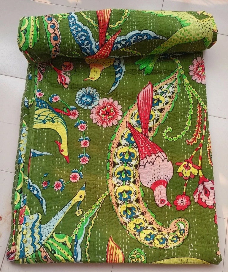 3Pcs Cotton Bedding Set Coverlet BedSpread Patchwork Queen/King Size