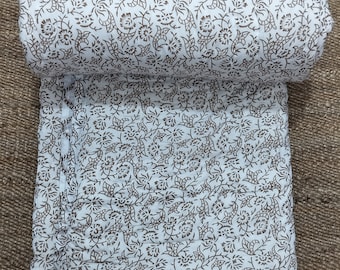 Indische Wendedecke/Jaipuri Zarta/Soft Quilt/Hand Block Print Quilt/Rosa Jaipuri berühmte Quilt/Queen size Quilt/Baumwoll Quilt/handgemacht