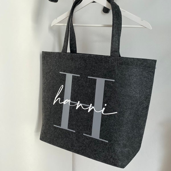 SAC EN FEUTRE / Shopper / Tote Bag / Personnalisé / Fait main