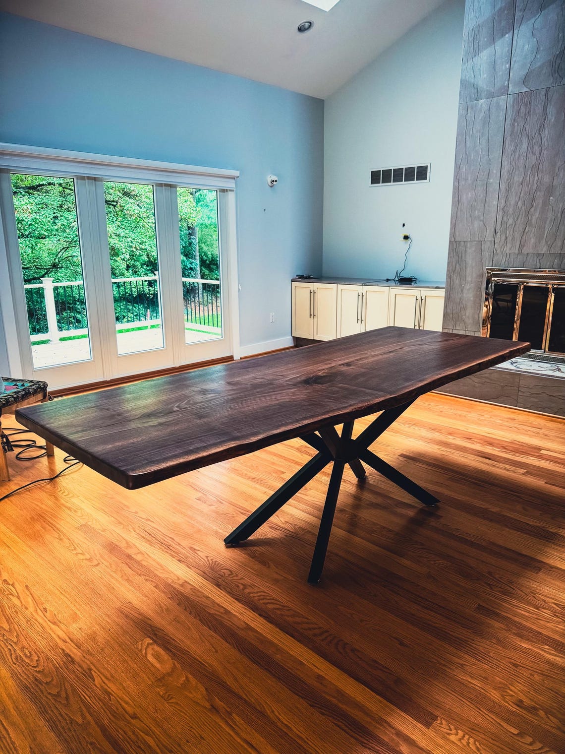 8ft Live Edge Black Walnut Dining Table - Etsy