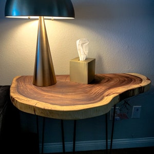 Live Edge Monkey Pod Side Table
