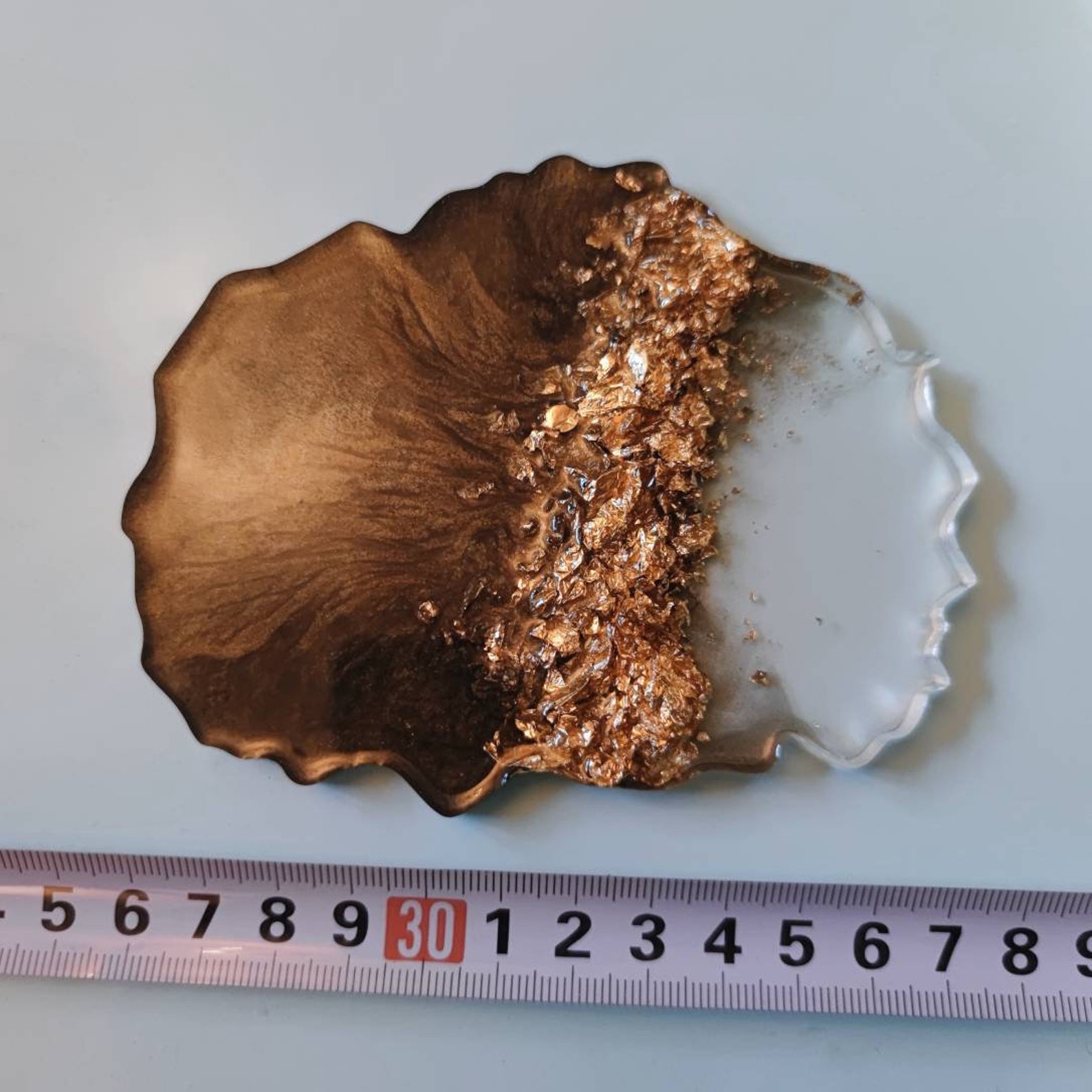 Epoxy resin coasters in blackgold with gold leaf & glitter Etsy