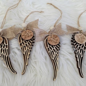 I Have An Angel Watching Over Me I Call Dad / Grandpa / Grandma / Mom / Papa Memorial Angel Christmas Ornament SHIPS ASAP
