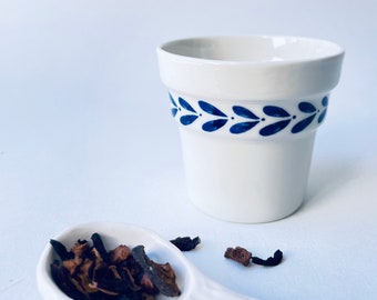 Porcelain Espresso - Deep Blue Cup - Cups for Espresso - Modern Ceramic - Ceramic Cup No Handle - Ceramic Espresso Cup - Macchiato cup