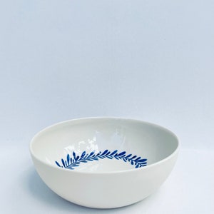 dessins floraux vaisselle, porcelaine peinte à la main, bol de service, bol de céréales pour petit-déjeuner, bol de ramen, porte-savon limoges fait à la main, bol à collation image 3