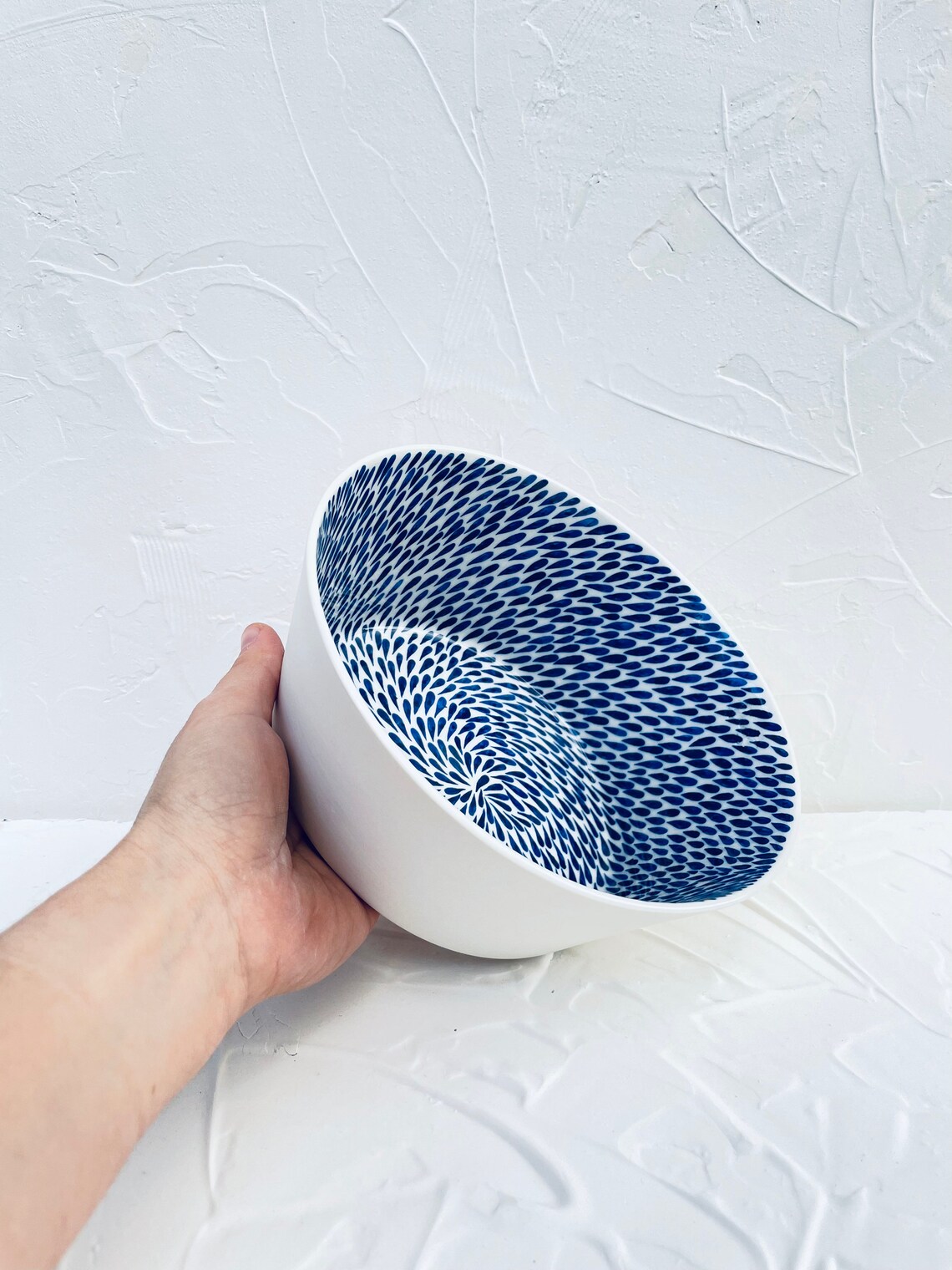 Serving Bowl, Polka Dot Bowl, Floral Serving Bowl, Decorative Bowls for