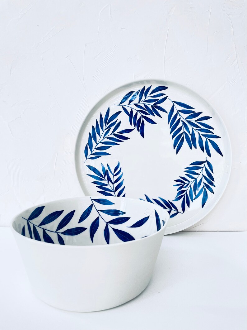 Serving Bowl, Fruit Bowl, Floral Serving Bowl, Decorative Bowls for