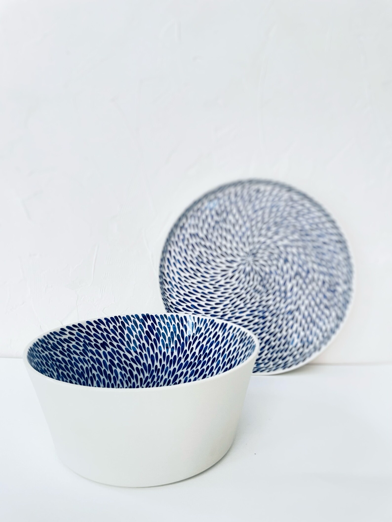 Serving Bowl, Polka Dot Bowl, Floral Serving Bowl, Decorative Bowls for