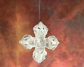 Vajra/Dorje Kette | handgeschnitzte Kristalldorje | Anhänger | Amulett