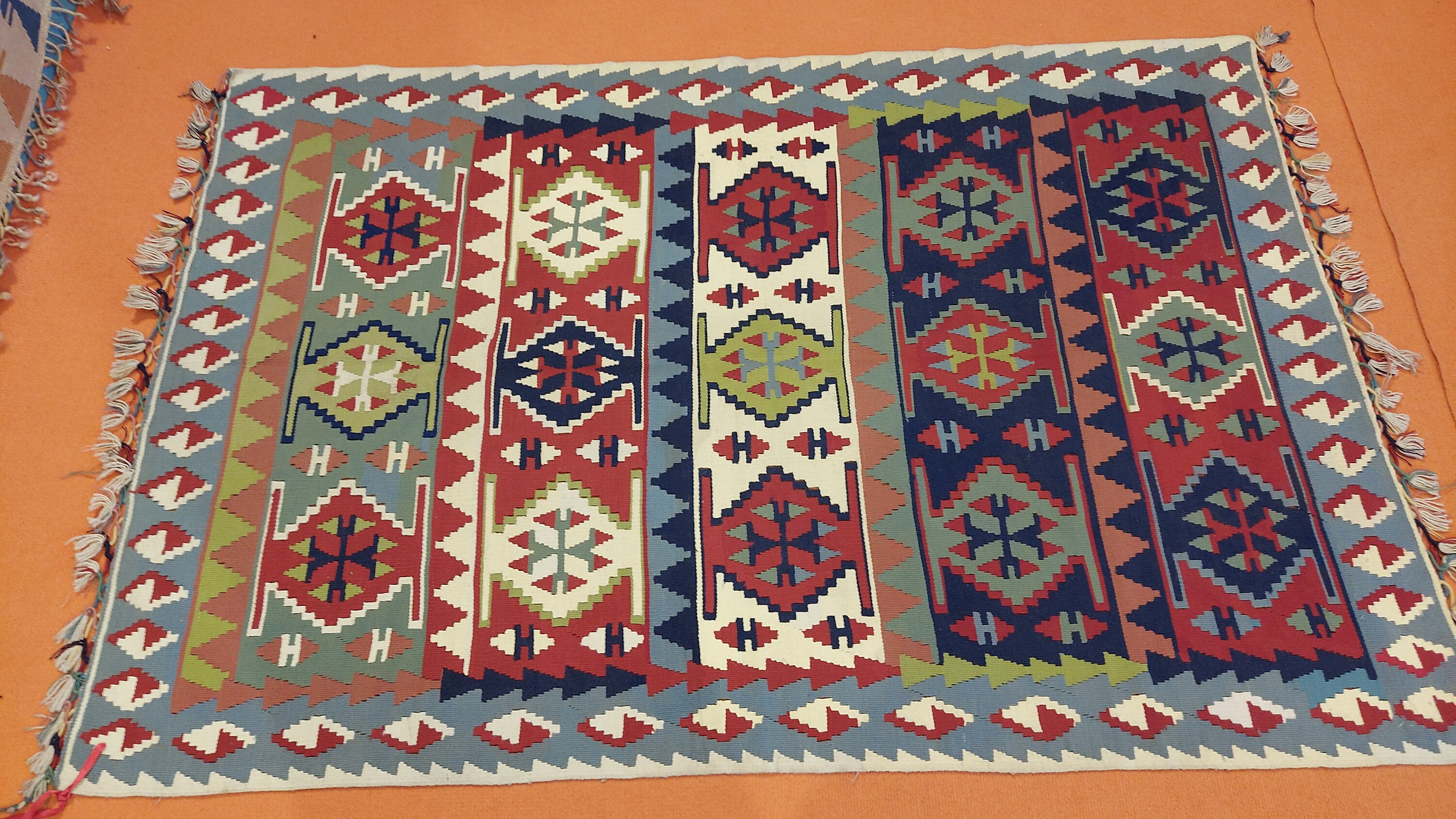 4x6 Kilim Rug Handmade Wool Flatweave 3'7x5'5 Feet Etsy