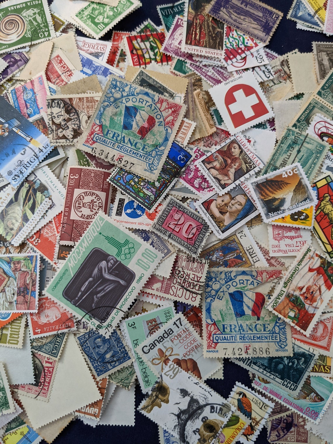 Stamp Grab Bag Postage Stamps Mix 250 Stamps WW Bulk Etsy UK