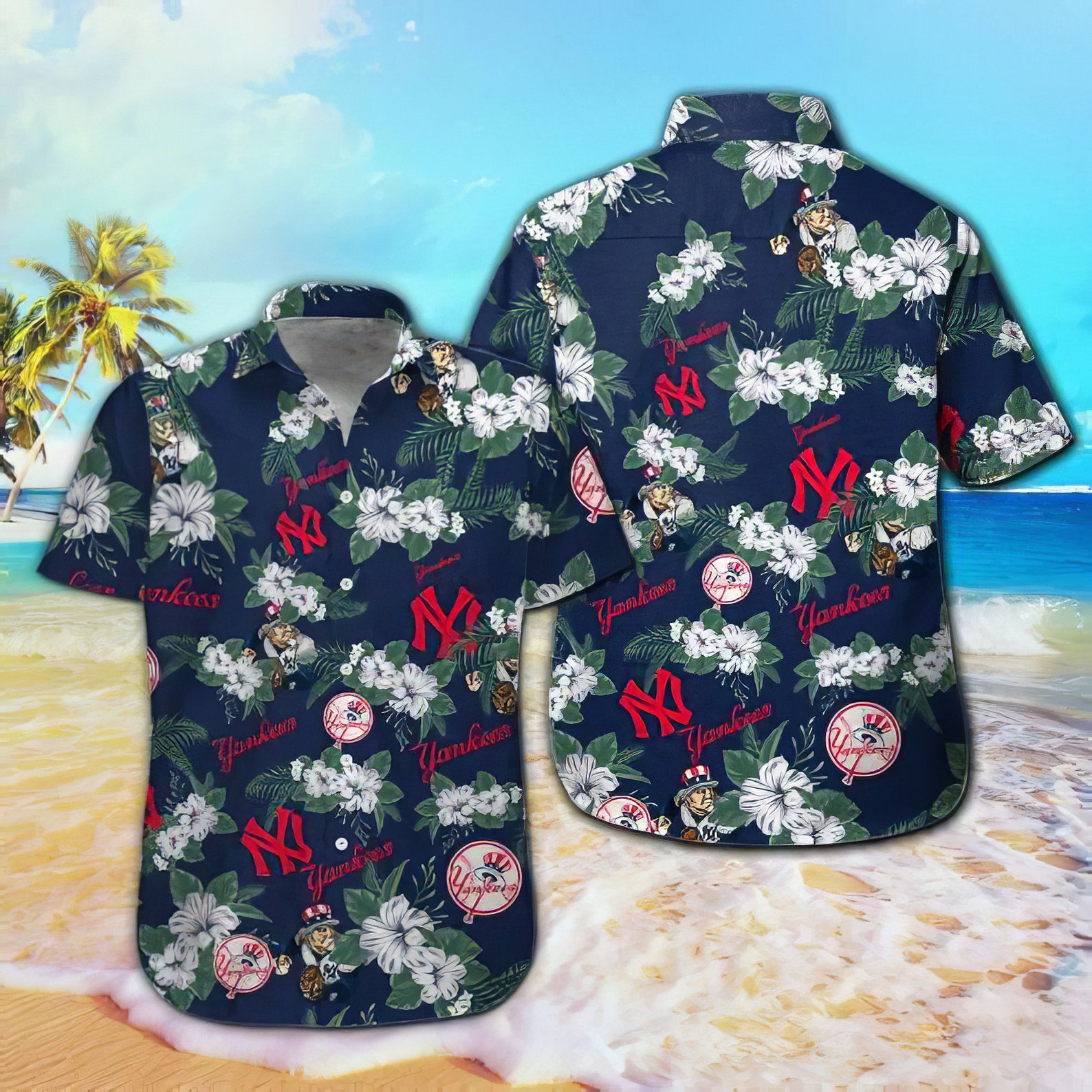 New York Yankees MLB Hawaiian Shirt Summer-hawaii shirt good | Etsy