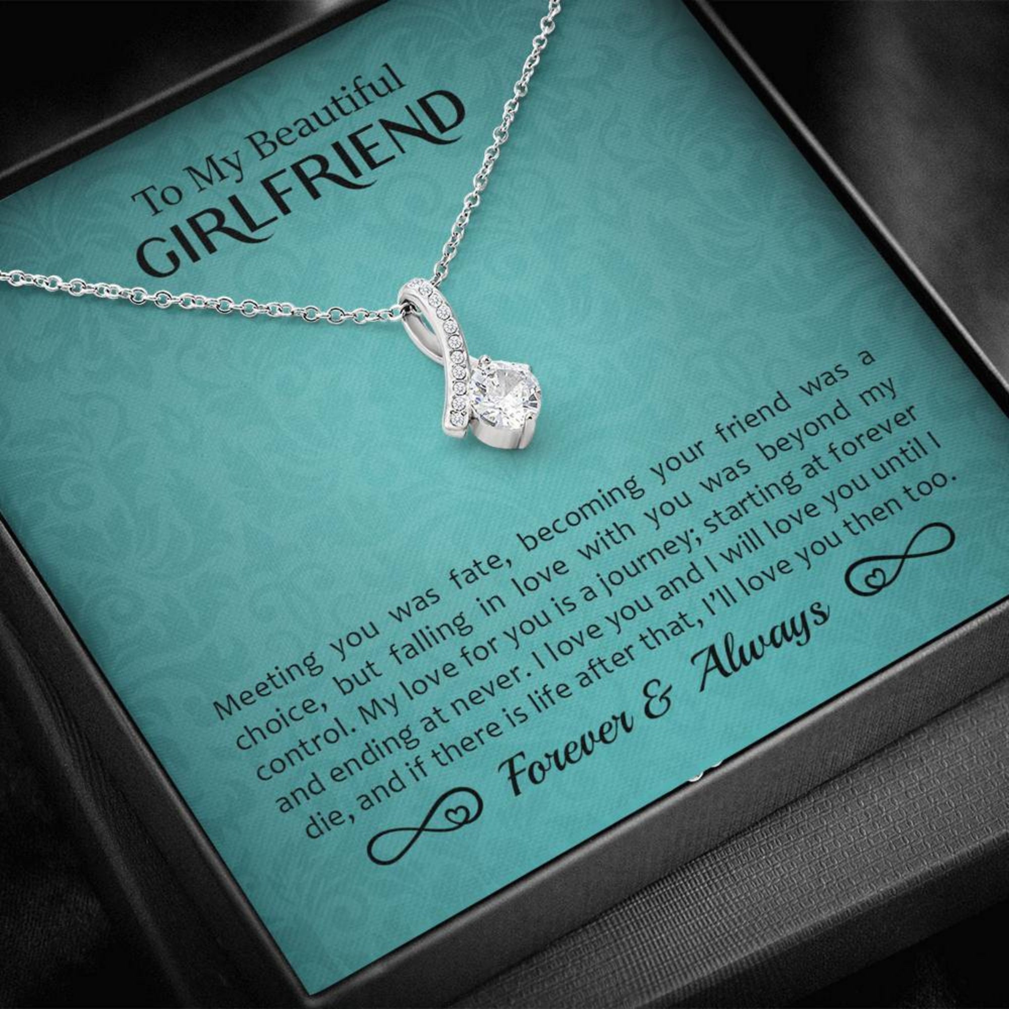 To my beautiful girlfriend necklace Clearance
