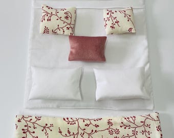Set di biancheria da letto interattiva per casa delle bambole con