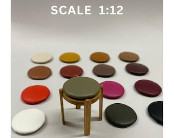 Miniatuurkruk 1:12, poppenhuismeubilair, kies je kleur, miniatuur eetkamerstoelen, poppenhuiskeuken