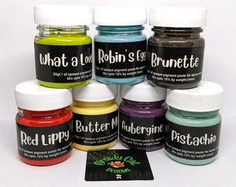 Pasta pigmentada opaca de resina epoxi, 30 g, suministros para manualidades con resina