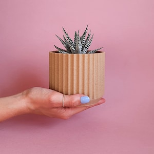 Eco-friendly Plant Pot - ROMAN - Modern Minimalist 3D Printed Geometric Planter