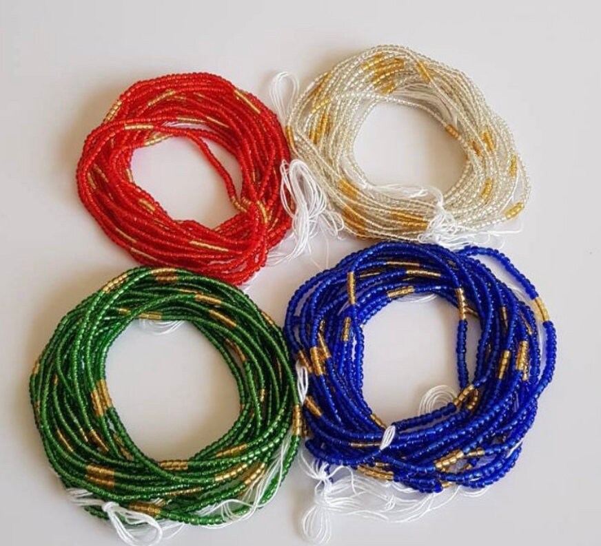 African Belly Beads Waist Beads Weight Loss Beads Exotic Etsy