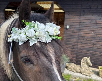 Individually Hand Made Horse, pony, alpaca, animal floral head band.
