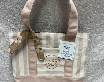 Trader Joe's Canvas Pastel Color Mini Tote Bags Set of 4 - Etsy
