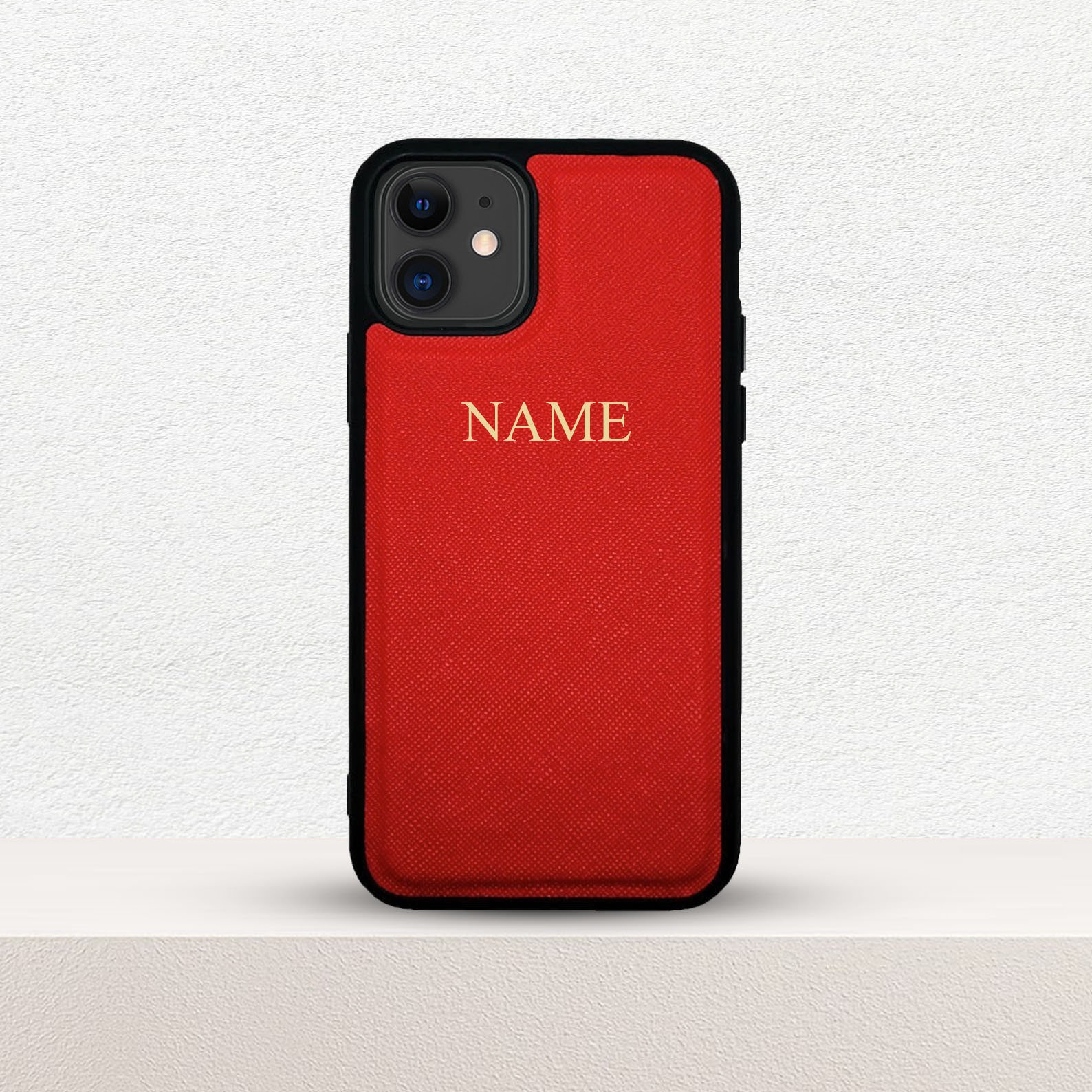 Personalised Leather Phone Red Iphone Personalised Phone Case