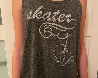 Skater racer-back tank