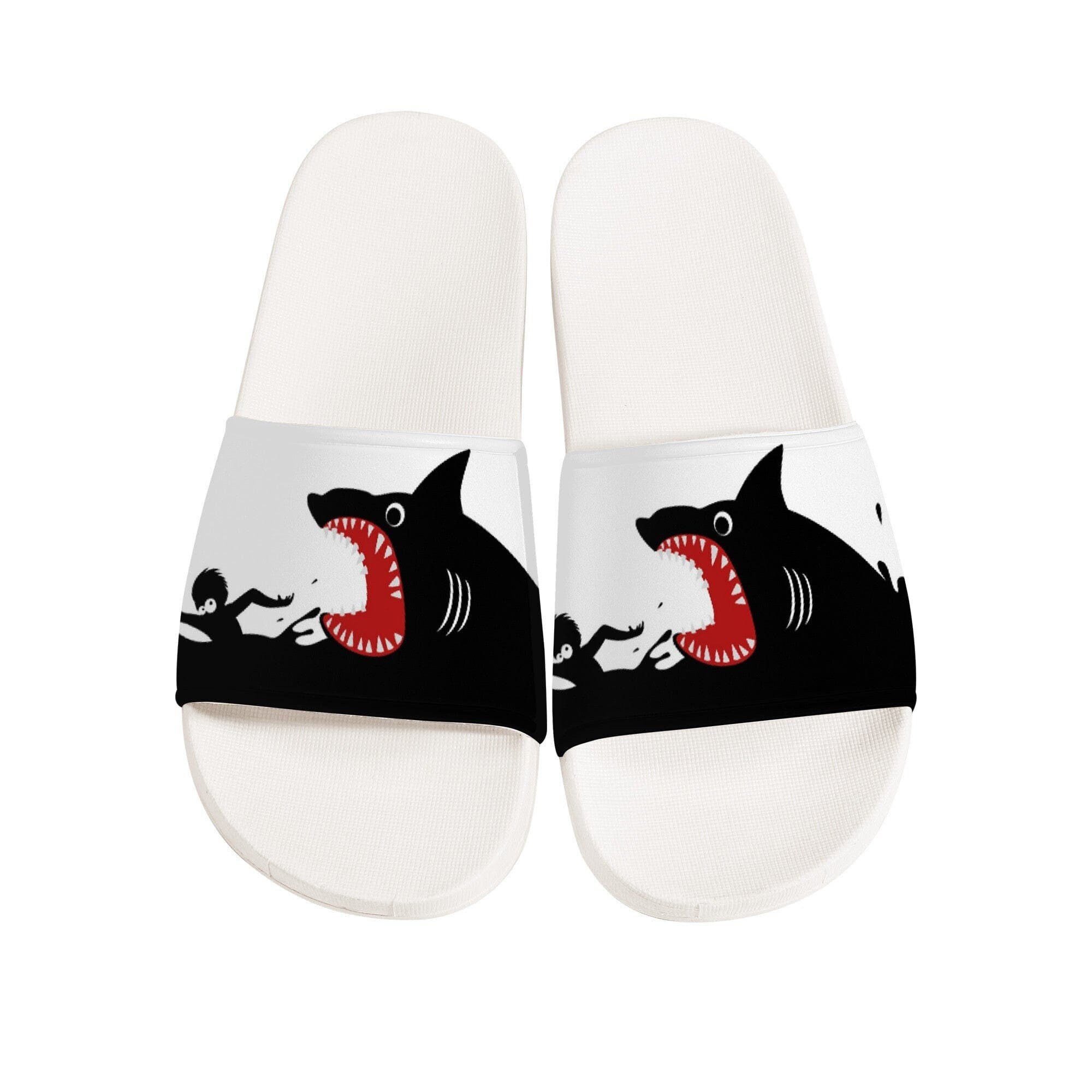 Shark Shoes Funny Shark Slippers Unisex Slides Beach - Etsy Canada