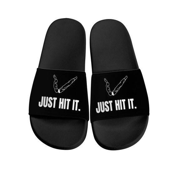 Slides Sandals Women Men Funny Slippers Weed Shoes Slides for - Etsy