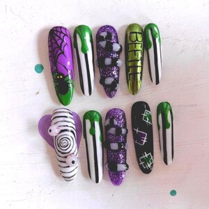 Beetlejuice Press-On Nails