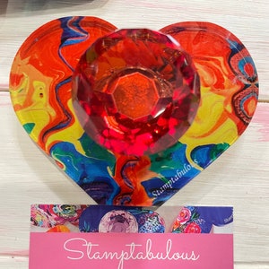 Motivstempel Regenbogenherz