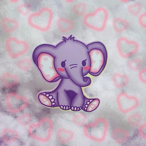 Belle The Elephant 3inch Sticker